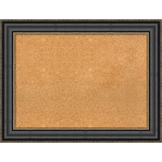 Thomas Black Bronze Framed Corkboard, Natural Cork {1}