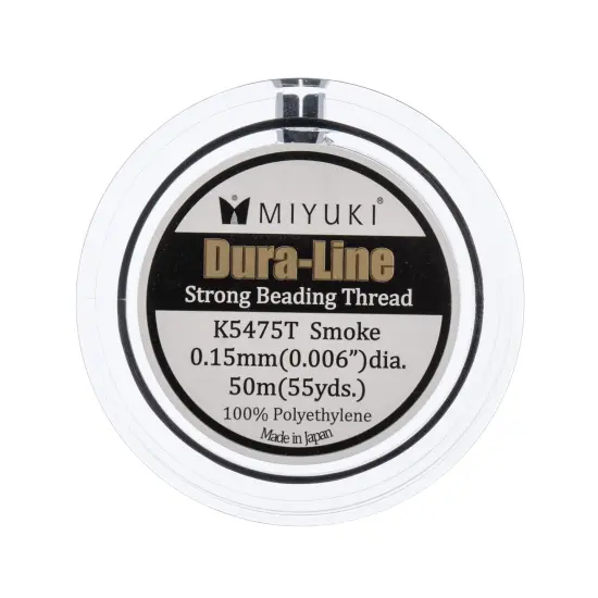Miyuki Dura-Line 0.15mm Strong Beading Thread, 50m Black {3}