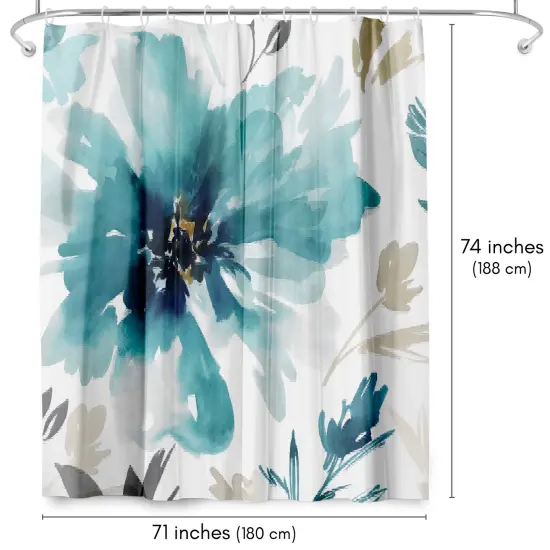 Finesse I by PI Creative Art Shower Curtain 71" x 74" {2}