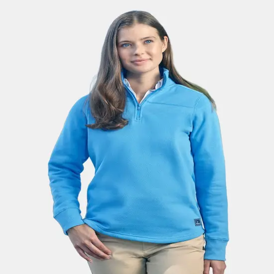 Nautica&reg; Women's Anchor Fleece Quarter For Adult Azure blue {2}