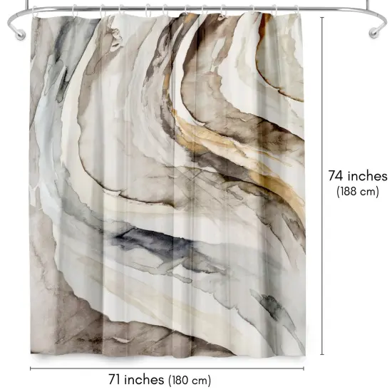 Gulf by PI Creative Art Shower Curtain 71" x 74" {2}