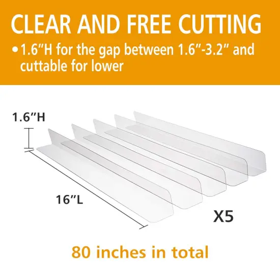 Clear Toy Blockers for Furniture - Stop Things from Going Under Couch Sofa Bed and Other Furniture - Suit for Hard Surface Floors Only {4}