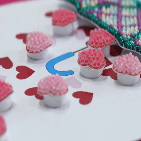 Postcard cross-stitch kit - Love rain {6}