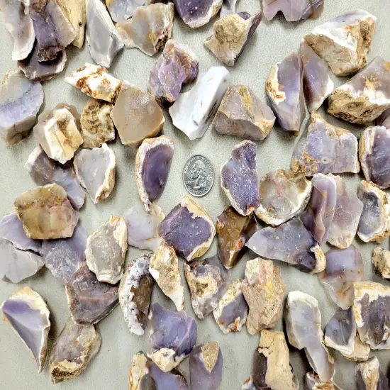 Natural Purple Agate from Mexico - Bulk Rough Stones {3}