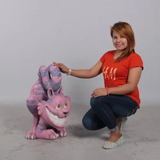 Cheshire Cat Life Size Statue {3}