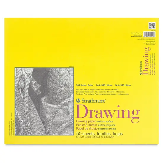 Strathmore 300 Series Drawing Pad - 14" x 17", Glue Bound, 50 Sheets {1}