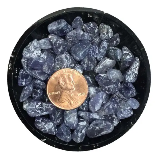 Iolite Tumbled Rough Mini Crystal Chips &ndash; Size 2 {2}