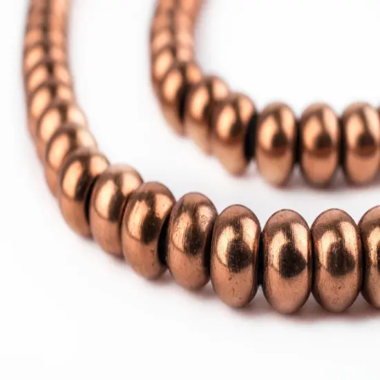 The Bead Chest Copper Padre Beads 9mm, Full Strand of Quality Metal Spacers for DIY Jewelry Design {1}
