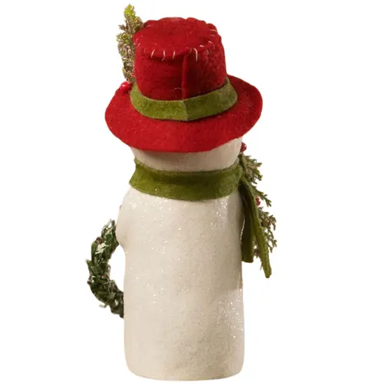 Snowman with Wreath 6.5" {2}