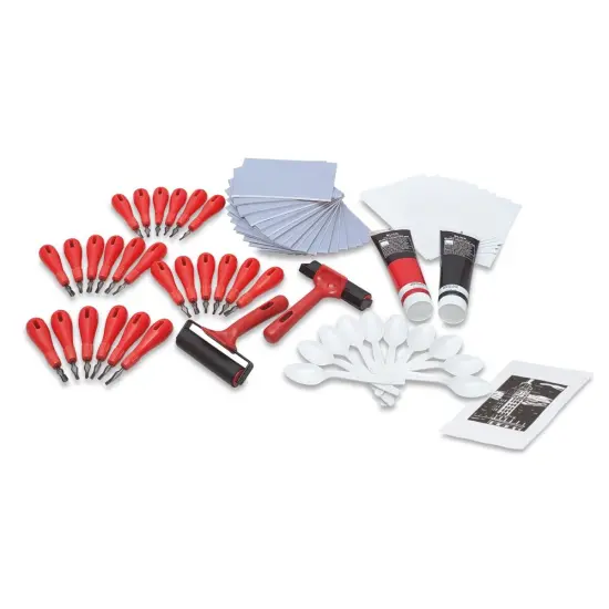 Blick Blue Easy To Cut - Class Pack with Ink {2}