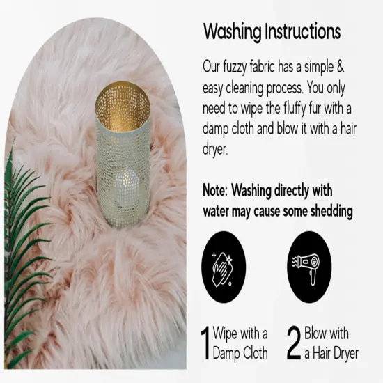 FabricLA | Shaggy Faux Fur | Fabric by The Yard | 72" X 60" Inch Wide | Craft Furry Fabric | Sewing, Apparel, Rugs, Pillows & More | Faux Fluffy Fabric | Light Brown, 2 Yard {3}