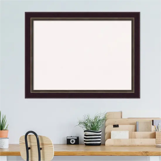 Signore Bronze Wood Framed Corkboard, White Cork {5}
