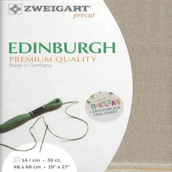 PrecutZweigart Edinburgh 36 count Raw {1}