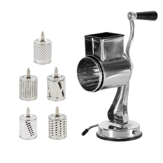Kitcheniva Stainless Steel Rotary Cheese Vegetable Hand Crank Grater {1}