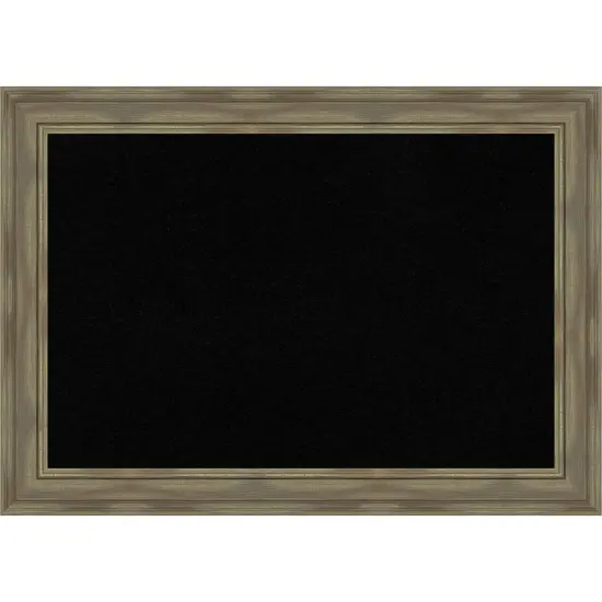 Alexandria Wood Framed Corkboard, Black Cork Greywash {1}