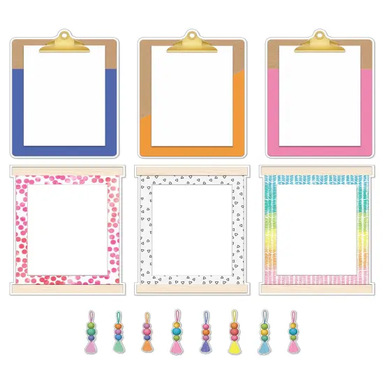 Carson Dellosa Creatively Inspired 17-Piece Classroom Display Bulletin Board Set, Colorful Clipboards, Frames, Bulletin Board Decorations, Inspirational Colorful Classroom D&eacute;cor {1}