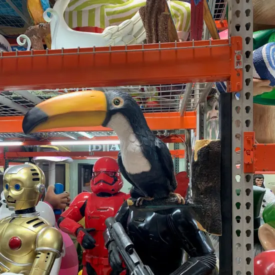 Toucan Wall Decor Life Size Statue {4}