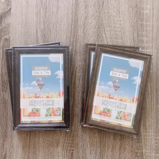 Photo Frame, Picture Frame, Wood, Dark Classic Colors, 5"X7", Pack 2 Color a {4}