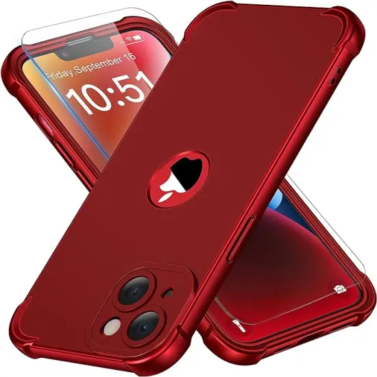 ORETECH iPhone 14 Plus & 15 Plus Cellphone Case-Red {1}