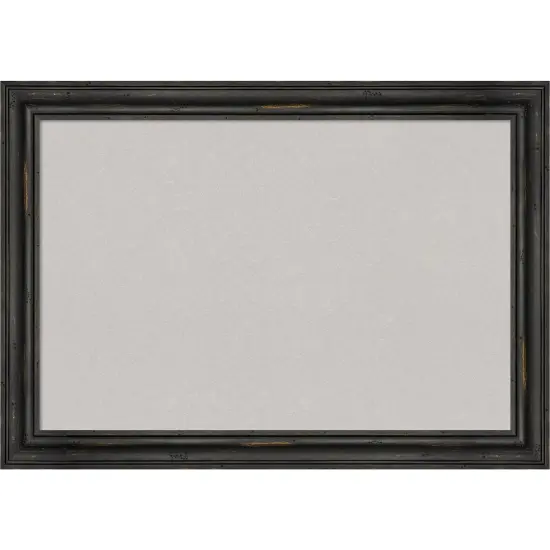 Rustic Pine Narrow Wood Framed Corkboard, Grey Cork {1}