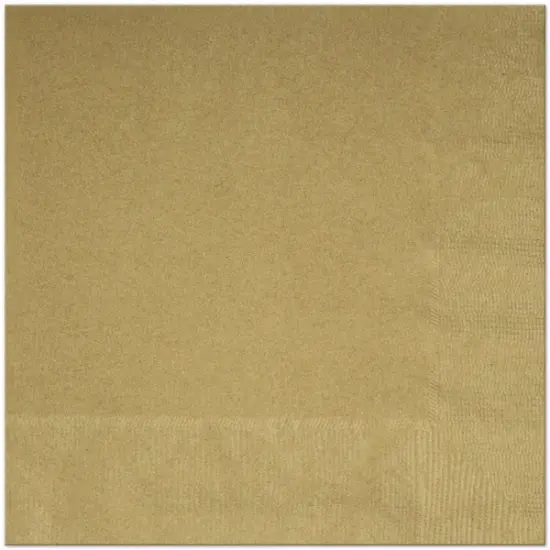 Gold Solid Luncheon Napkins, 20ct {1}