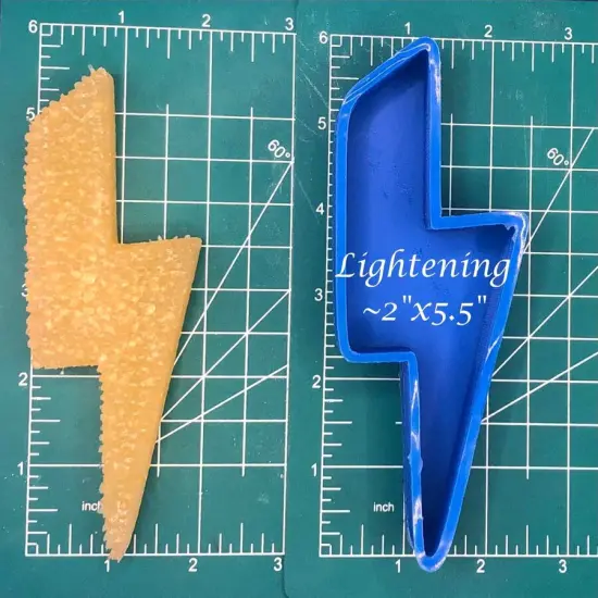 lightening bolt silicone freshie mold {1}
