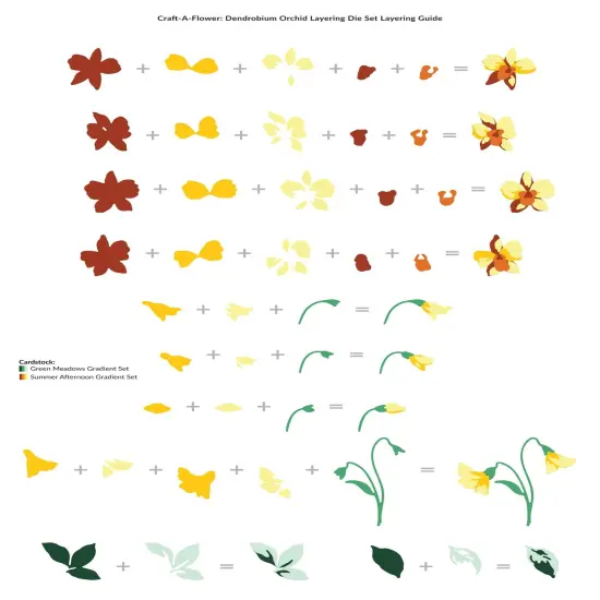 Craft-A-Flower: Dendrobium Orchid Layering Die Set {3}