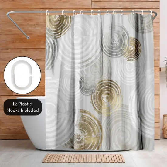 Americanflat 71" x 74" Shower Curtain, Spinning I by PI Creative Art {5}