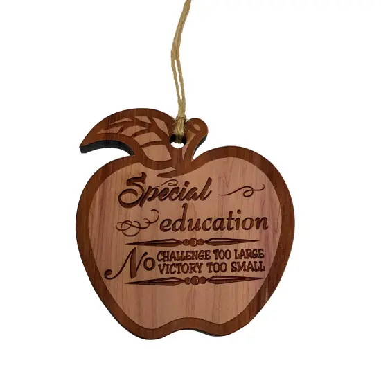 Special Education Ornament - Raw Cedar Ornament {2}