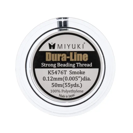 Miyuki Dura-Line 0.12mm Strong Beading Thread, 50m Black {3}