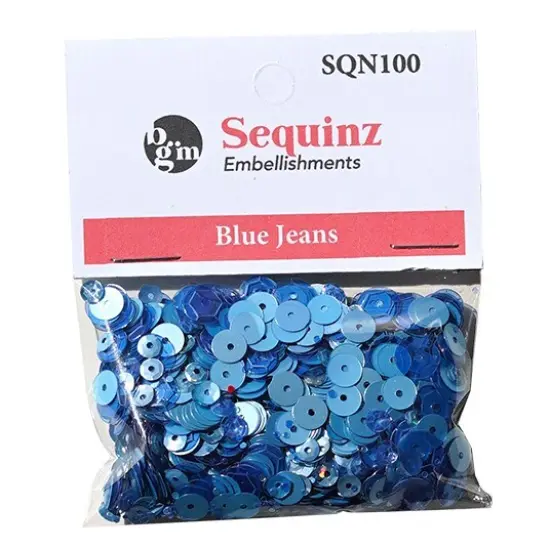 Buttons Galore Loose Sequin Assortments for Craft - 5,000 Pieces 45 Grams Blue jeans {1}