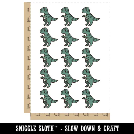 Baby Nursery T-Rex Dinosaur Temporary Tattoo Water Resistant Fake Body Art Set Collection (1 Sheet) {3}