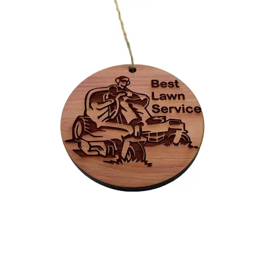 Best Lawn Service - Cedar Ornament {1}