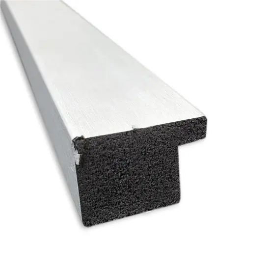 Grace Narrow Framed Corkboard, White Cork Nickel {2}