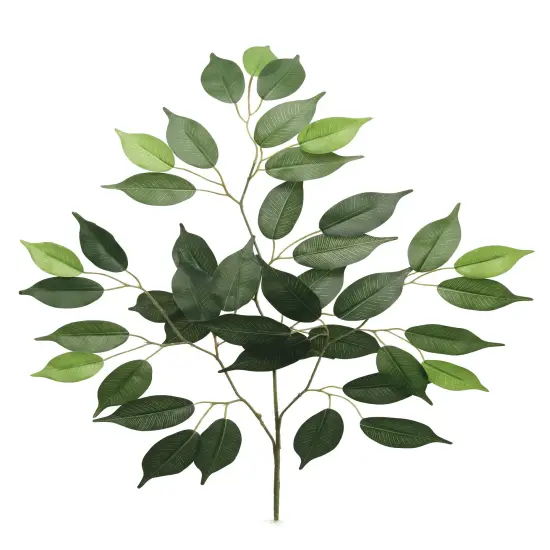 12-Pack: Green Ficus Spray with 42 Silk Leaves by Floral Home&reg; {1}