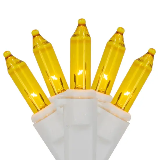 Northlight Mini Christmas Lights - Yellow - 20.25' White Wire - 100ct {1}