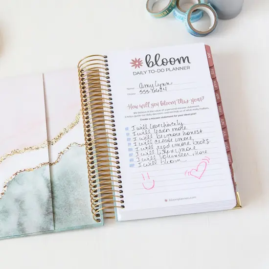 bloom daily planners Undated Daily To Do List Planner & Calendar, 6.5" x 8.25", Daydream Believer {4}