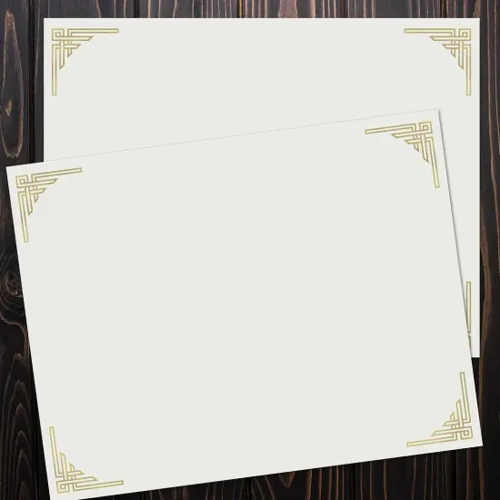 Great Papers! Certificates with Gold Foil, Corner Border on Ivory Certificate, 8.5" x 11", Printer Compatible, 15 Count {2}