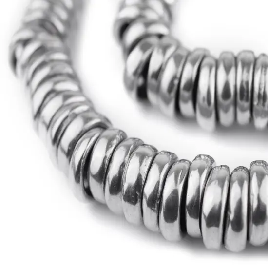 The Bead Chest Aluminum Mursi Ring Beads (16mm): Tribal Metal Spacers {1}