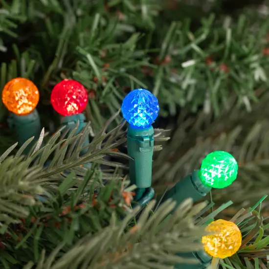 Northlight LED G12 Berry Christmas Lights - Multicolor - 16' Green Wire - 50ct {3}