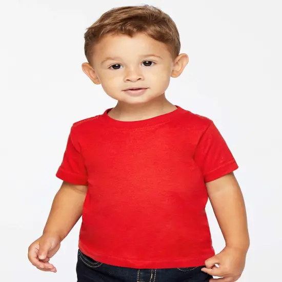 Rabbit Skins&reg; Infant Fine Jersey Crew Neck Short Sleeve Tee - 3322 Red {1}