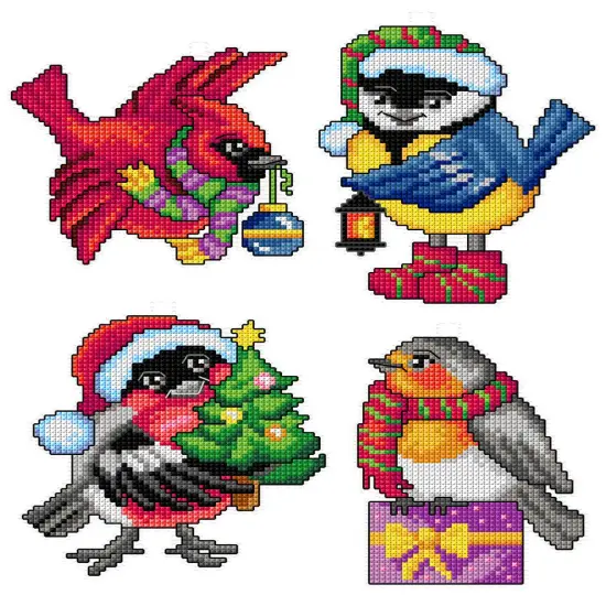 Christmas Birds 7694 Counted Cross-Stitch Kit {2}