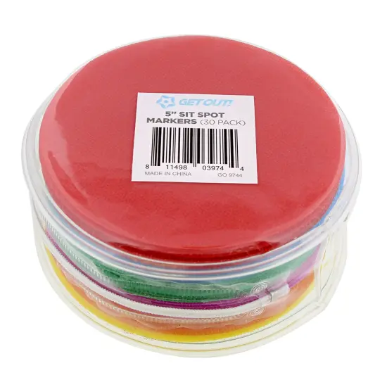 Get Out! Circle Marker Sitting Dots 5&rdquo; Circle Markers for Classroom, 30-Pack {6}