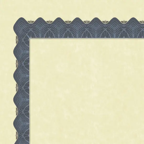 Great Papers! Parchment Certificates with Metallic Border, Blue Border, 8.5" x 11", Printer Compatible, 100 Count {2}
