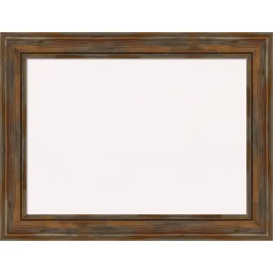 Alexandria Wood Framed Corkboard, White Cork Rustic Brown {1}