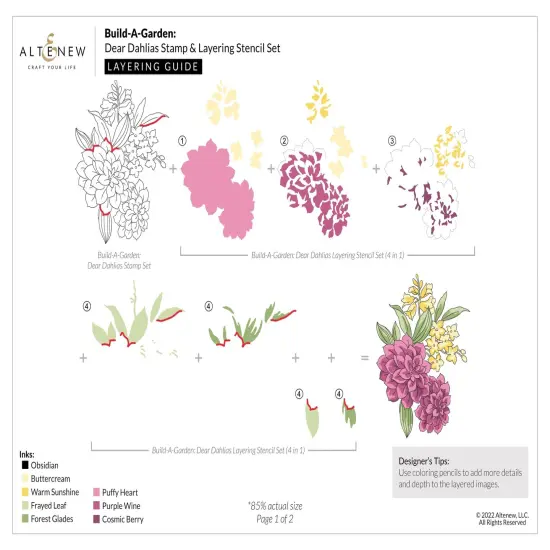 Altenew Build-A-Garden: Dear Dahlias {3}