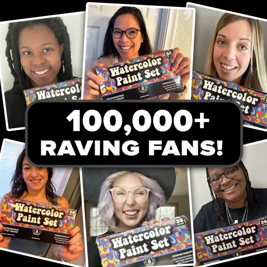 Professional Watercolor Paint Set Adult 36 Water Colors for Adult Paints Kit Color Pallet 36 pc Palette with Brush Pen | Water Color Paints to Paint with Water Portable Travel {5}