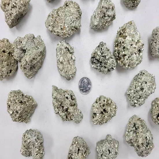 Raw Pyrite Crystal Chunks - 2" to 3" {3}