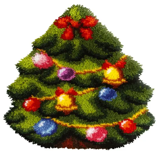 Latch hook cushion kit "Christmas tree" 4096 {1}