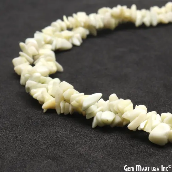 Serpentine Chip Beads, 34 Inch, Natural Chip Strands, Drilled Strung Nugget Beads, 3-7mm, Polished, GemMartUSA (CHSR-70001) {4}